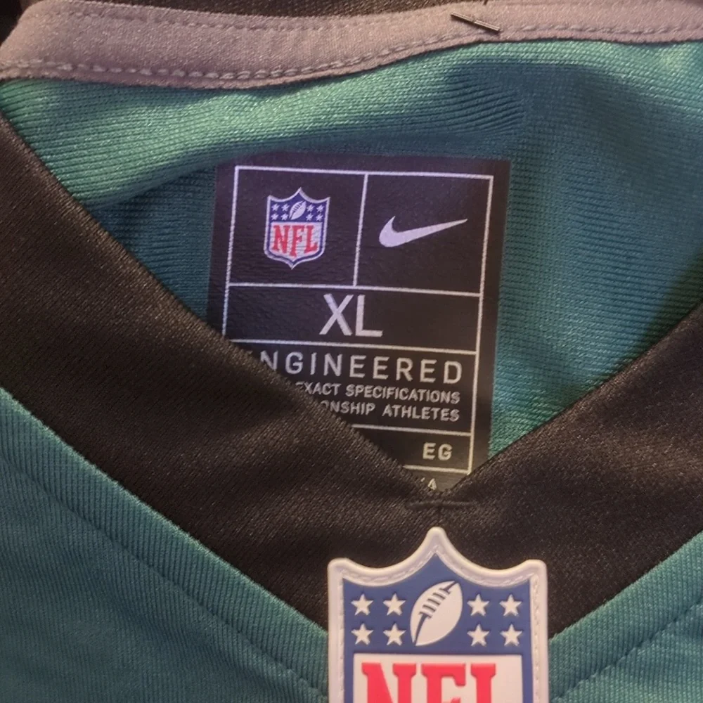 Nike NFL Eagles Sanders #26 Teal and Black Men's Jersey Size XL - Picture 6 of 9